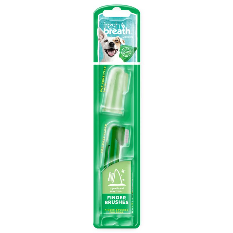 Tropiclean Toothbrush finger 2p Green