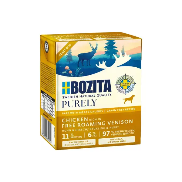Bozita Purely Pate med Kylling og Hjort 370 gr. by Bozita