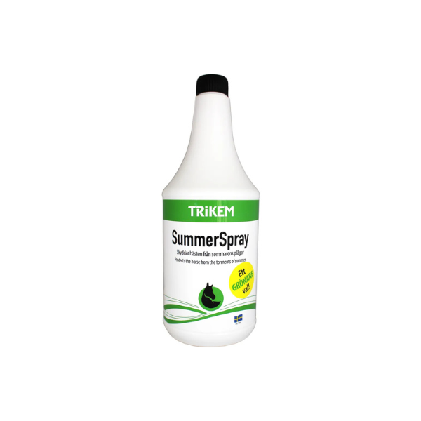 Trikem Summer Spray 1 liter - uden spray (EU) - FjeldgaardShop.dk Insektbeskyttelse til heste Trikem