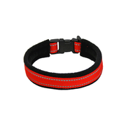 Alac Hvalpehalsbånd Reflex Rød med Fleece (EU) - FjeldgaardShop.dk Halsbånd Alac