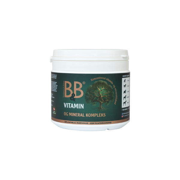 B&B Vitamin og Mineral Kompleks – Naturligt tilskud til hunde