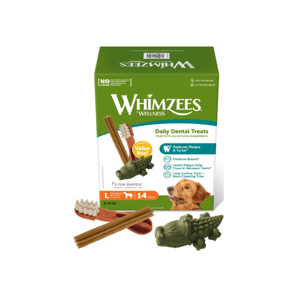 Tyggeben - Whimzees Variety Box - FjeldgaardShop.dk Veganske hundesnacks WHIMZEES