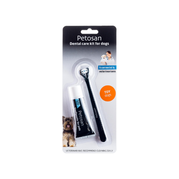 Petosan Dental Kit Toy Dog (EU) - FjeldgaardShop.dk Hunde tandbørste & Tandpasta Petosan