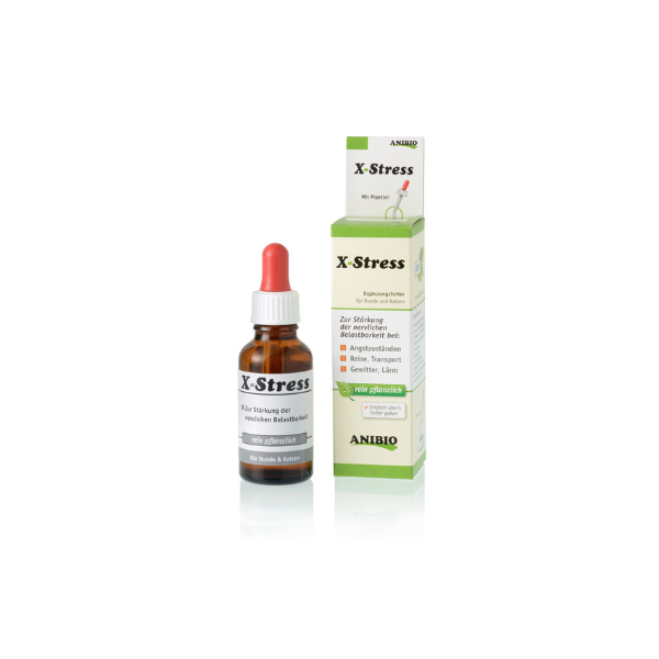 Beroligende tilskud - ANIBIO X-Stress 30 ml.