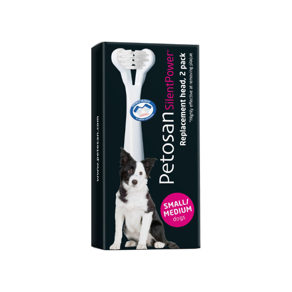 Tandpleje - 2xPetosan Børstehoved - FjeldgaardShop.dk Hunde tandbørste & Tandpasta Petosan