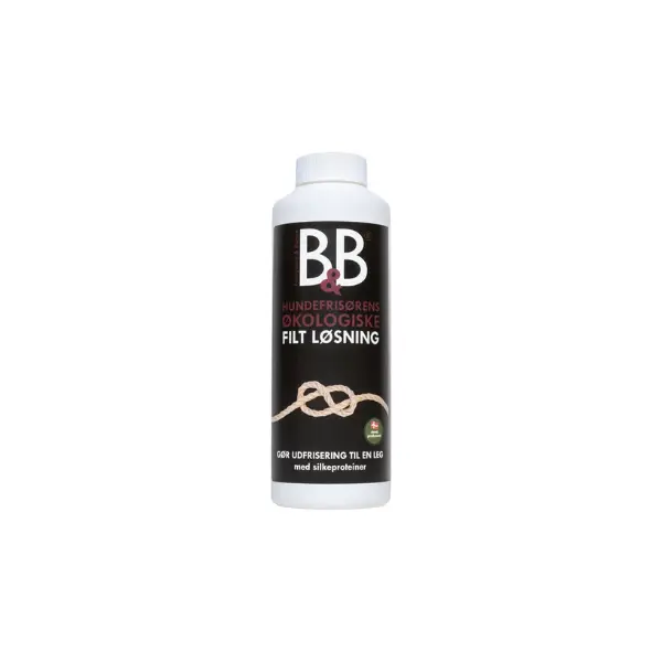 B&B Økologisk Hundefrisørens Filt løsning 120 gr. by B&B