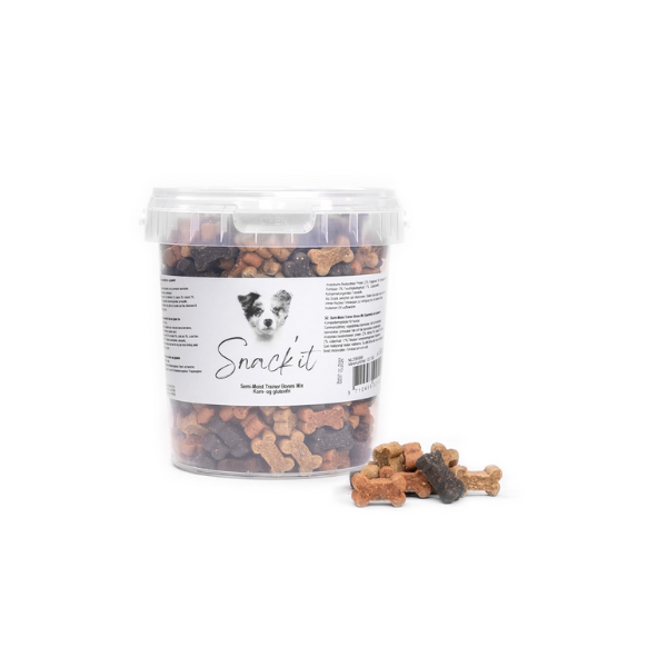 Snack'it Semi-Moist Bones Mix 500 gr.(EU) - FjeldgaardShop.dk Bløde godbidder Snack'it