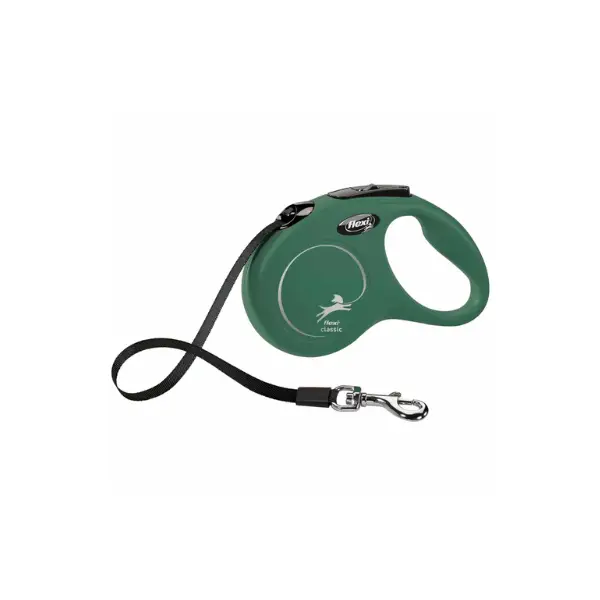 Hundesnor - Flexi New Classic Bånd – Olive by Flexi