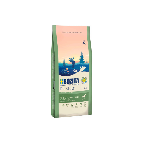 Hundefoder - Bozita Purely Adult Elk – Kornfri med Elg - FjeldgaardShop.dk Bozita