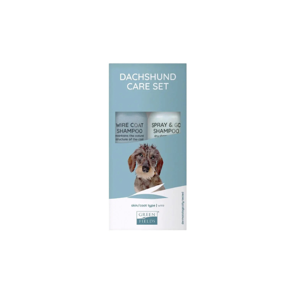 Greenfields Dachshund Care sæt 2x270 ml.(EU) - FjeldgaardShop.dk Hundeshampoo & balsam Greenfields