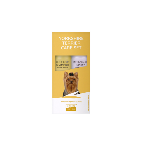 Greenfields Yorkshire Terrier Care Sæt 2x270 ml.(EU) - FjeldgaardShop.dk Hundeshampoo & balsam Greenfields