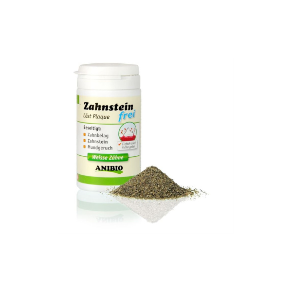 Fodertilskud - Anibio Zahnstein Frei 140 gr. - Naturlig tandpleje - FjeldgaardShop.dk Mund øre & øjenpleje ANIBIO