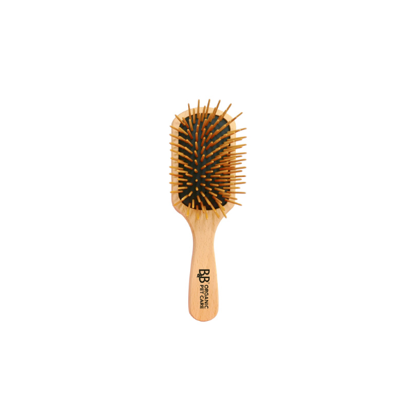 B&B Wood Pin Brush – Luksusbørste til hunde med lang pels