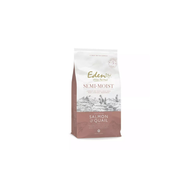 Hundefoder - EDEN Wild Salmon & Quail 2 kg. Semi Moist, kornfri - FjeldgaardShop.dk Kornfri hundefoder EDEN