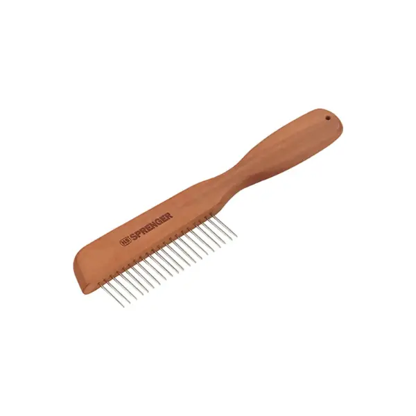 Pelspleje - Sprenger Kam 23 cm – Puddelkam med 20 metaltænder (30 mm) by Sprenger