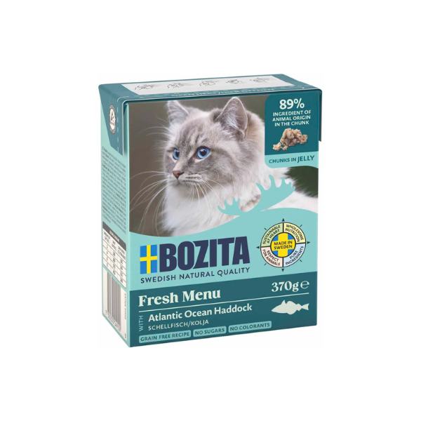 Bozita Kat vådfoder i Gelé med Kuller 370 gr.(EU) - FjeldgaardShop.dk Vådfoder til katte Bozita