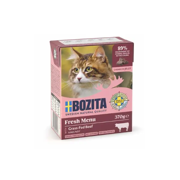 Bozita Kat - med Hakket Oksekød i Gelé 370 gr. by Bozita