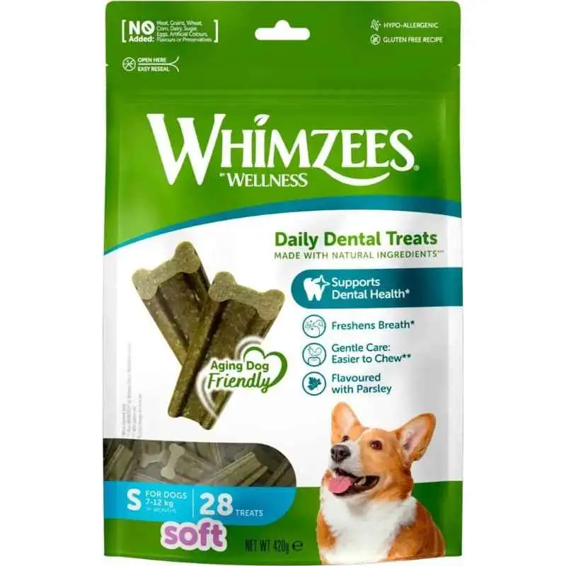 WHIMZEES Soft S Valuebag 28 stk./420 gr. by WHIMZEES