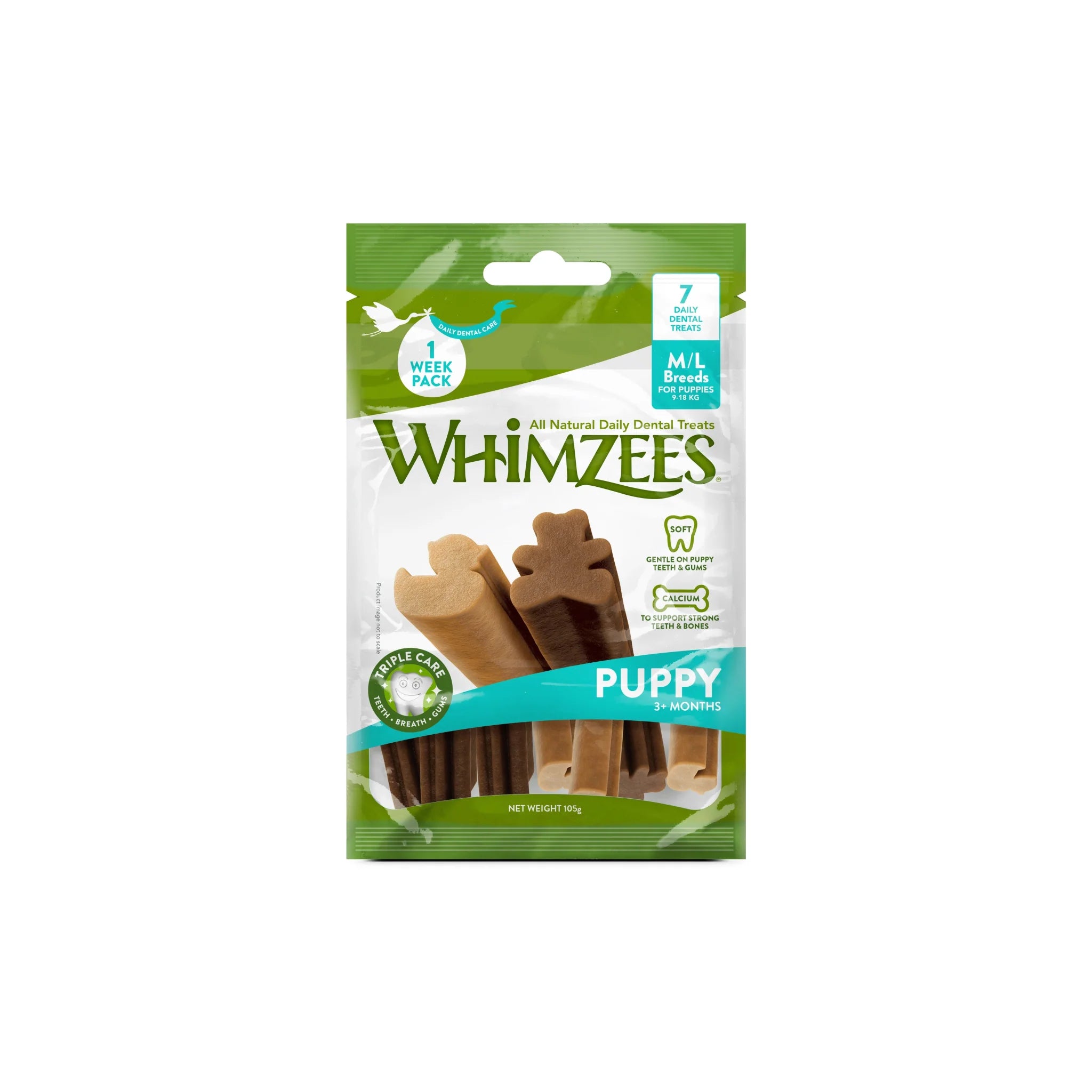 WHIMZEES Tyggeben til Hvalpe (EU) - FjeldgaardShop.dk Dental Sticks WHIMZEES