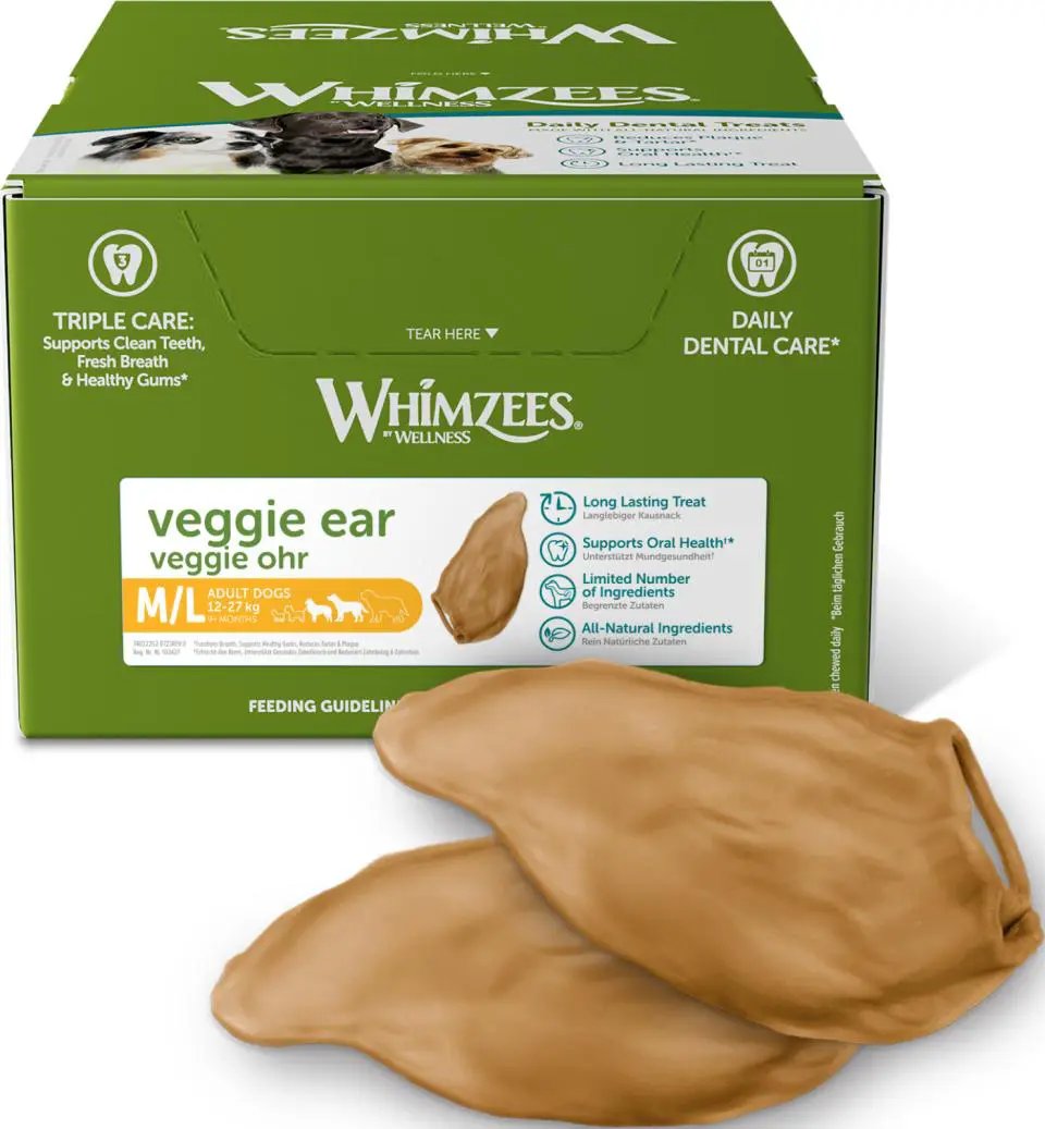 Whimzees Veggie Ear til medium/Large 1 stk. by WHIMZEES