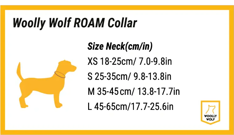 Woolly Wolf Roam Hundehalsbånd - udgår by Woolly Wolf